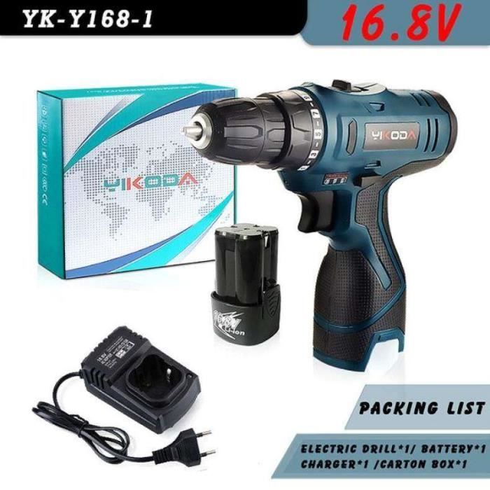Tournevis électrique perceuse sans fil 21V 340W étanche avec prise 220-240V EU pour perçage