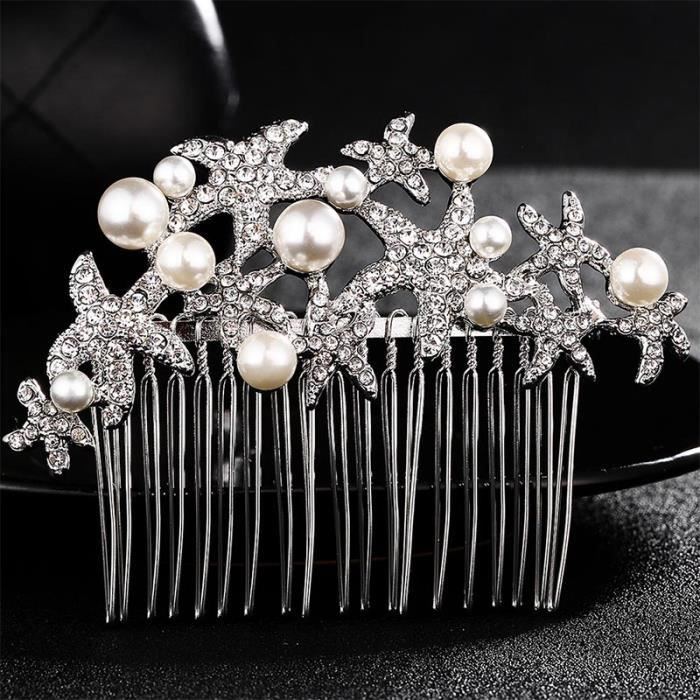 Pince à Cheveux En Strass Bohème - Barrette Cristal Or CZ Pour Femme, Fille, Mariée, Cadeau Élégant