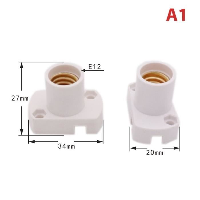 Vis E14 Noir, Support D'ampoule E14, 4 Pièces Douille E14, Ampoule à Douille E14, Douille D