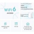 WiFi 6 Mesh AX3000Mbps - TP-Link Deco X50(1-pack) - Système WiFi 6 pour Toute la Maison - Couverture de 230m2 - Contrôle Parental-1