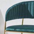 1 × Chaise de Salle à Manger, Tissu de Loisirs avec Style scandinave Solide de Jambe de Fer à Peindre pour Le Salon de Cuisine à 344-1
