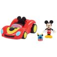 Mickey, Véhicule avec 1 figurine 7,5 cm et 1 accessoire, Modèle Course, Jouet pour enfants dès 3 ans, MCC062-1