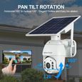 4G 1080P panneau solaire caméra étanche sécurité PTZ Surveillance intelligente ferme Ranch forêt longue veille-1