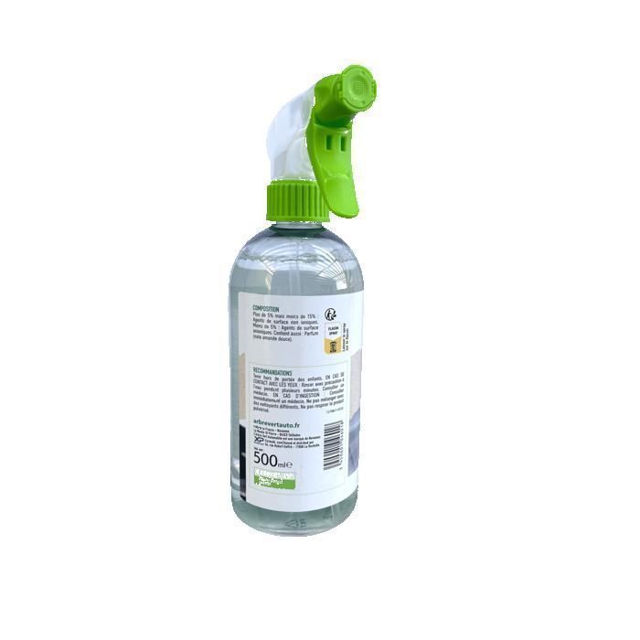 Nettoyant Plastique ProTechMC - Intérieur & Extérieur Voiture - Sans Rinçage, Anti-Bactérien - Made In France 500 Ml