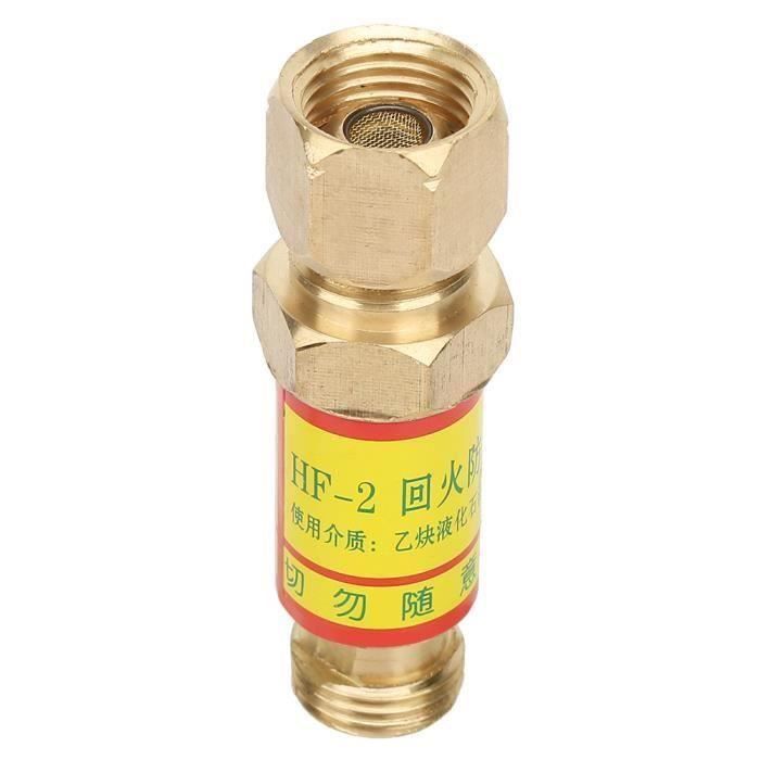 Paire Clapets Anti-Retour Gaz Oxygène Acétylène - Laiton - M16x1.5 - HF-2