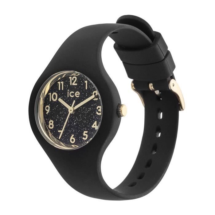 Ice Watch Ice Glitter Black Montre Noire pour Femme avec