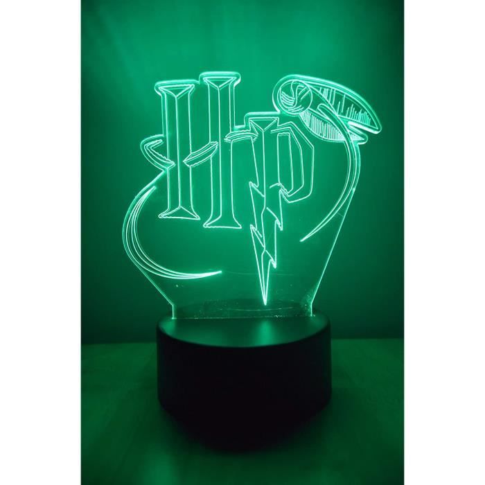 Lampe de chevet 3D avec 3 motifs Harry Potter différents Logo de Poudlard  et logo de Gryffondor 16 couleurs avec télécommande - Cdiscount Maison
