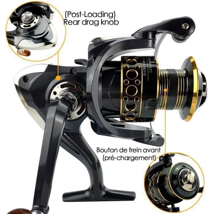 Saltwater 1 Meilleure moulinet de pêche à baitcast - Baitcaster durable pour la pêche en mer