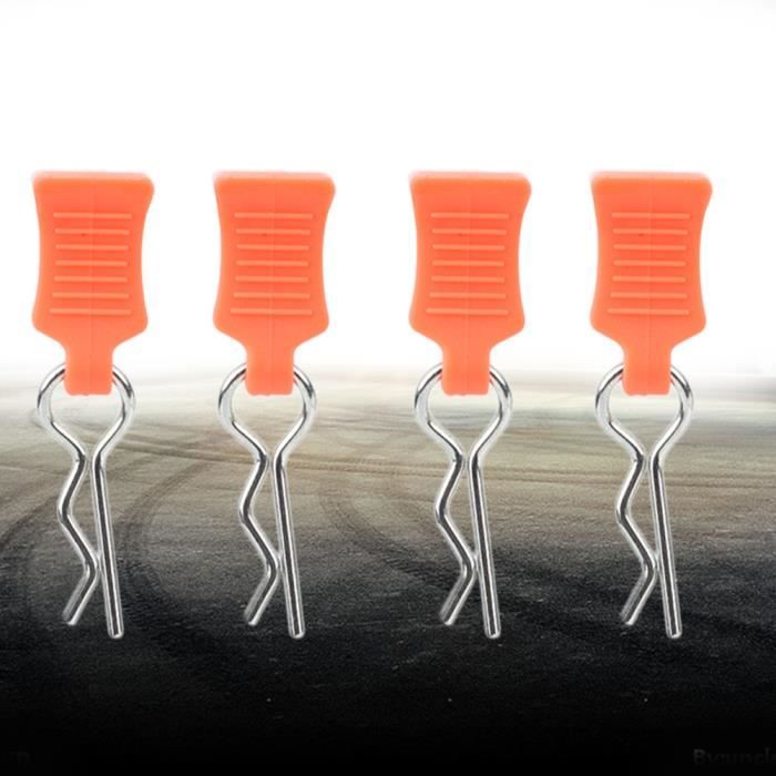 Clip De Coque De Voiture RC En Métal, Clips De Carrosserie En Forme De R Broches 1 5 1 6 1 8 1 10 Accessoires De Voiture Rc Rouge 95051654