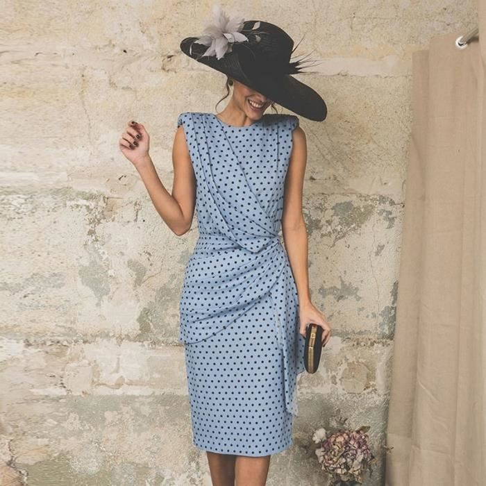 Robe a pois moulante deals