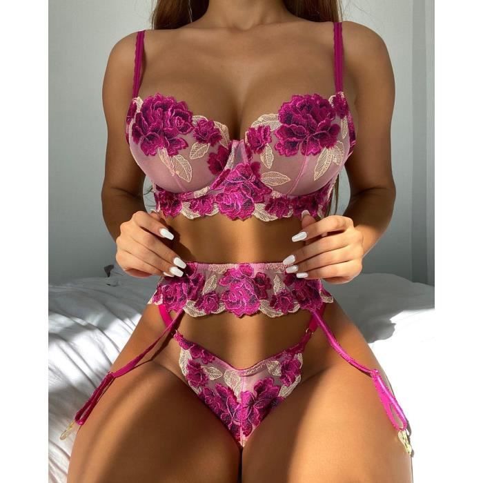 Lingerie femme dentelle  Well, ensemble lingerie et sous-vêtement femme en  dentelle