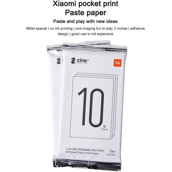 Imprimante XIAOMI format photo MIphotoprinter + 5 feuilles