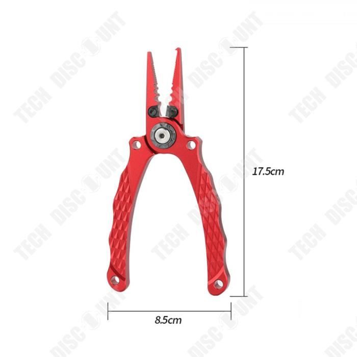 Pince Coupe-fil De Pêche En Acier Inox - Alu, Coloris Watermelon Red, Lot