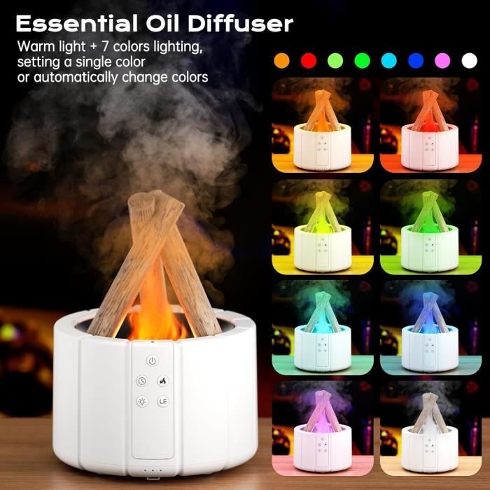 Diffuseur Essentiel Humidificateur 250Ml Avec Télécommande, Diffuseurs ...