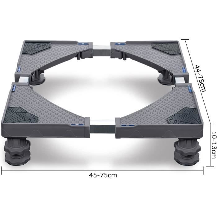 Socle Lave Linge, Base De Machine à Laver Réglable Acier Inoxydable