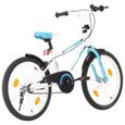 Vélo pour enfants 20 pouces Bleu et blanc-2