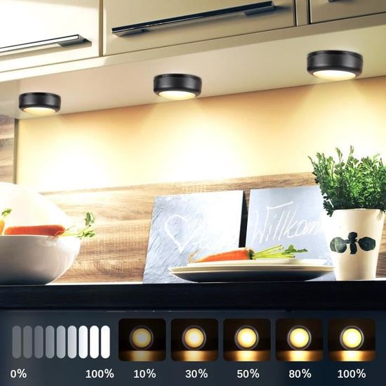 Eclairage Led Cuisine Sous Meuble - Reglette Led Cuisine Sans Fils Lampe  Detecteur de Mouvement interieur - USB Rechargeable Spot pi - Cdiscount  Maison