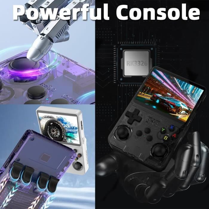Console Portable Rétro Gaming R36S - Écran 3,5" IPS, 128 Go, Système Intégré