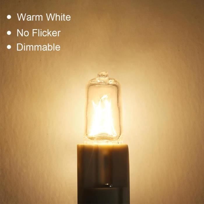 Ampoule G9 40W 230V Blanc Chaud 3000K, G9 Ampoules Capsule, Ampoule Halogène G9 Pour Four Micro