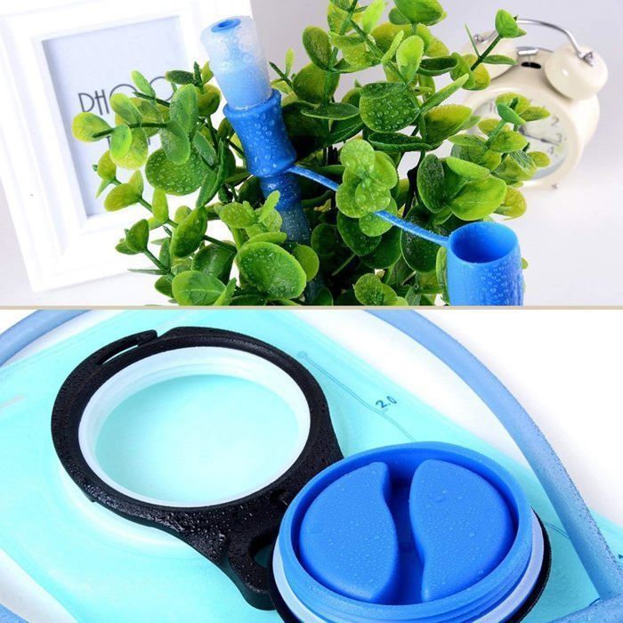 Breeze Letter Poche à Eau 2L – Sac D’hydratation Anti-fuite – BPA Free – Grande Ouverture – Pour Vélo, Camping, Randonnée, Escalade
