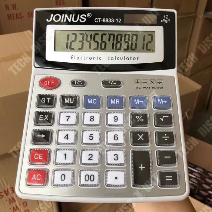 TopHomer Calculatrice De Bureau, Calculatrice De Batterie