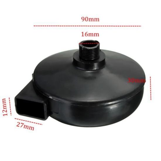 Lot de 2 couvercles Noir 20 mm filtre d/échappement silencieux pour compresseur a Air