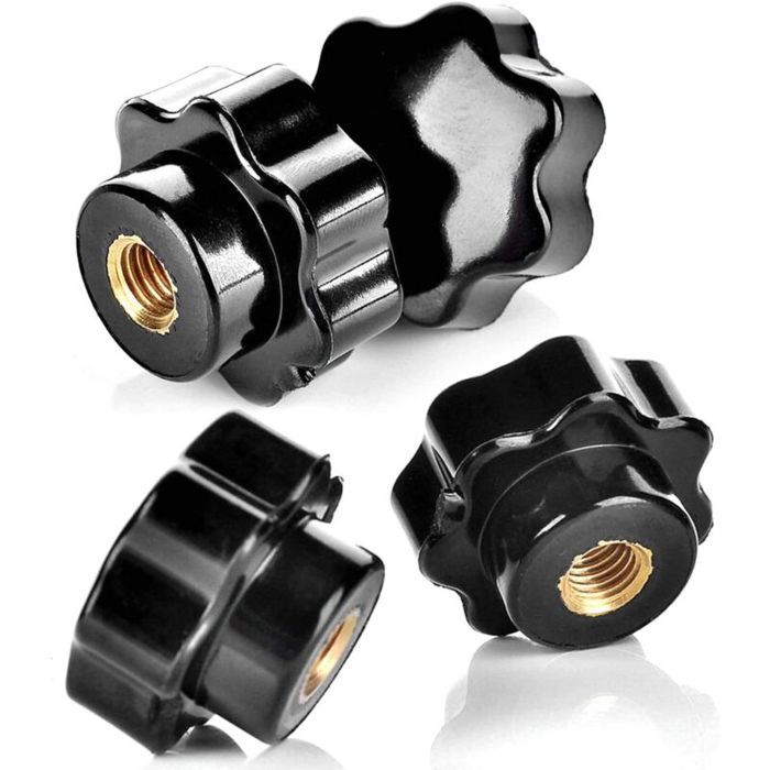 Écrous De Serrage Bouton En Forme D'étoile M6 Filetage Femelle - Marque Uxcell, Neufs
