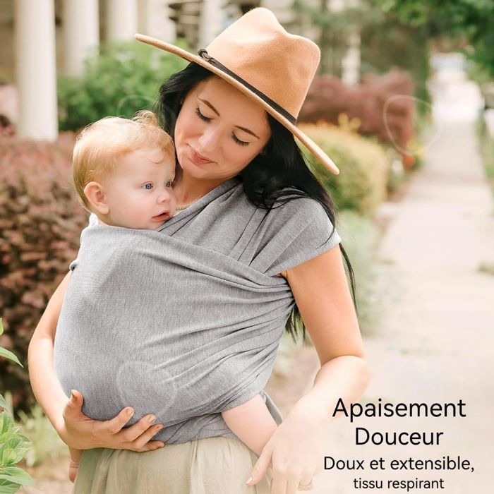 Porte-Bébé 6-en-1 Physiologique Avec Support Ergonomique - Ajustable De La Naissance à 15 Kg - Confort Optimal Pour Parent Et Bébé