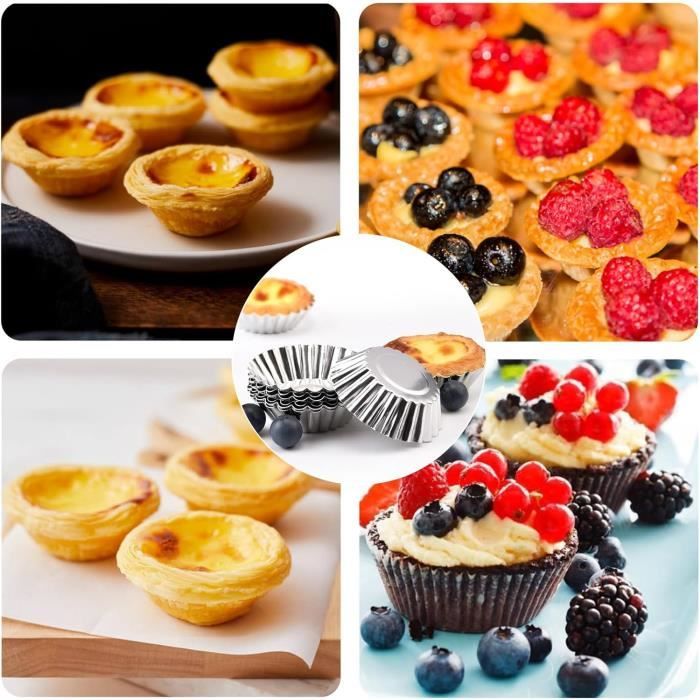Lot De 100 Moules à Muffins En Aluminium Jetables - Parfaits Pour Tartes, Gâteaux, Cupcakes Et Cuisson Au Four
