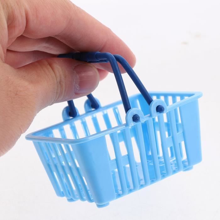 Battat - Panier d'Épicerie – Panier de Magasinage de Jouets de Luxe avec Accessoires d'Aliments pour Jeu d'Imitation pour Enfants 3+ (23 Pcs), Bleu