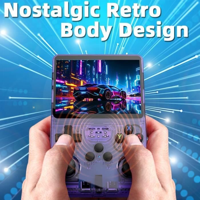 Console Portable R36S – Écran IPS 3,5 Pouces – 3500 MAh – RK3326 – 64 Go/128 Go – 10 000+ Jeux Rétro
