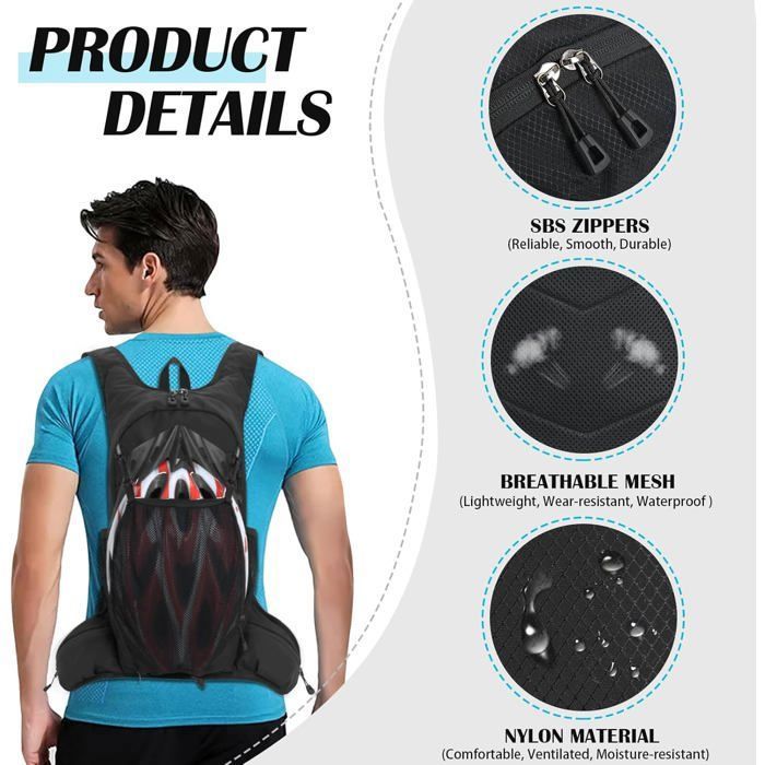 Poche à Eau Hydratation Randonnée et Trail : 1.5L, 2L, 3L
