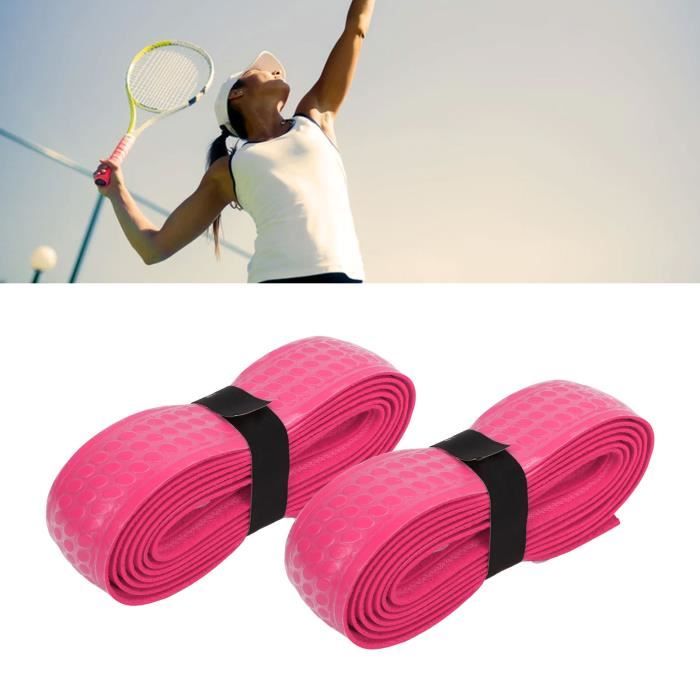 ESTINK Tape pour Grip de Raquette de Tennis Absorbant la Sueur,  Anti-dérapant et Épais pour Raquette de Badminton (2 PCS)