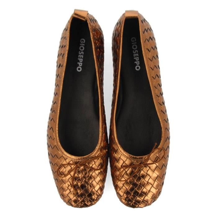 GIOSEPPO Mules Cuir TRESSÉ Deblois - Ballerines Plates Élégantes Femme