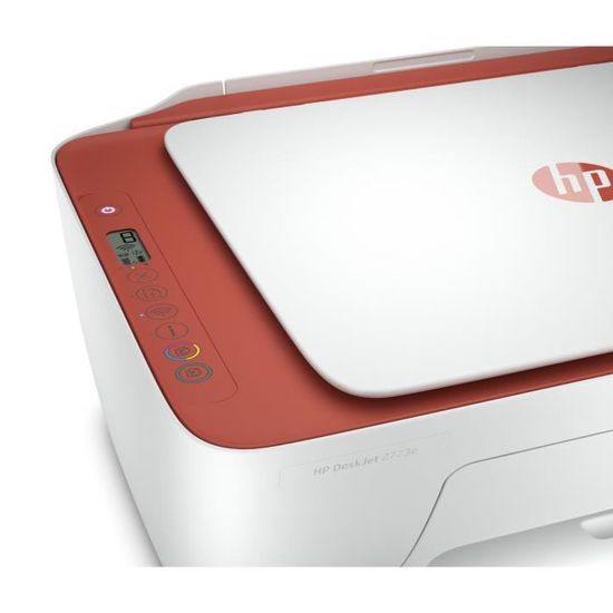 HP Imprimante Jet d'encre DeskJet 2723 Tout en un Rouge - Cdiscount  Informatique