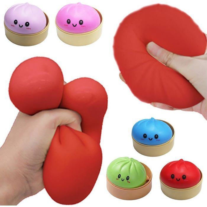 Boîte Mystère de Squishies Raviolis Pailletés à Presser, Jouets Fidget Ravioli de Pâques pour Adultes, Jouet Sensoriel Anti-Stress (Bleu Pâle), Bleu Pâle