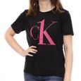 T-shirt Noir Femme Calvin Klein Crew Neck-0