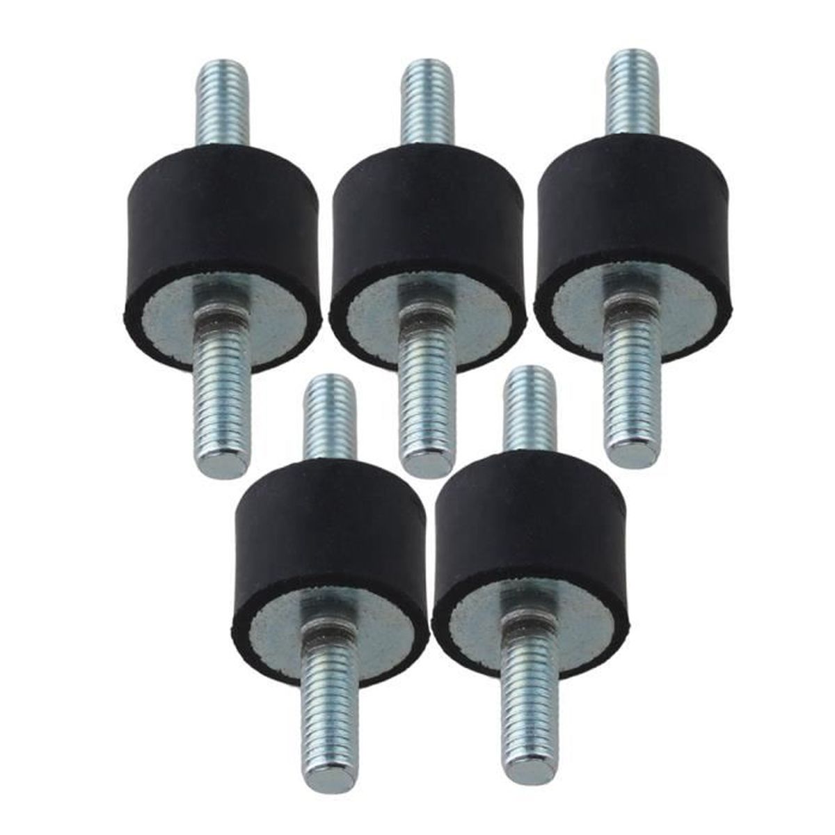 4 Amortisseurs Anti-Vibration Caoutchouc M6 25x20mm - Pour Moteur, Compresseur, Audio