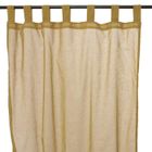 THEDECOFACTORY Voilage en coton à pattes taupe 110x250