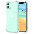 RKINC Coussin de pare-chocs TPU souple renforcé en angle de cristal, coque transparente et hybride pour Apple iPhone 11 6.1"
