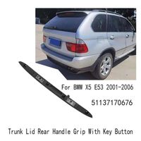 Poignée arrière avec bouton clé pour BMW X5 E53 01-06, Couvercle de coffre de tourisme, Poignée arrière, 5113