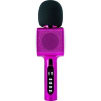 Microphone Karaoké Bluetooth - BIGBEN PARTY - Effets lumineux - Rose