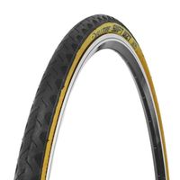 Pneu VTT urbain renforcé anti-crevaison Deli slick TS Tanwall - noir flanc beige - 27,5" x 1,75 mm