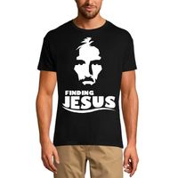 Homme Tee-Shirt A La Recherche De Jésus - Faith Bible Chris – Finding Jesus - Faith Bible Chris – T-Shirt Vintage Noir