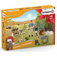 Calendrier de l'Avent Wild Life 2022 - SCHLEICH - 24 figurines réalistes - Pour enfants à partir de 3 ans