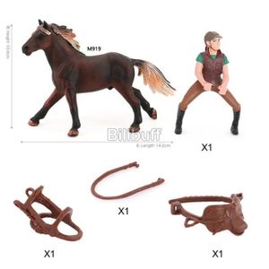 FIGURINE - PERSONNAGE Jouets pour chevaux un - Figurines de course de ch