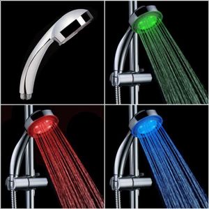 Pommeau de douche lED avec changement de couleurs.