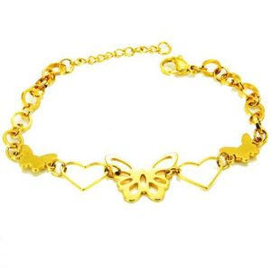 Bracelet Jonc Rigide Ouvert Or Doré Acier Inoxydable Femme - Neuf + Cadeau