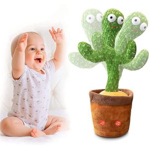 32CM Jouet Interactive Cactus Perroquet Bébé Qui Danse et Chante Rechargeable Liunian459 Cactus Perroquet Qui Repete