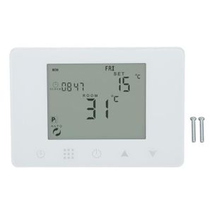THERMOSTAT D'AMBIANCE Cikonielf Contrôleur de température sans fil Thermostat de chauffage électrique intelligent à affichage LCD programmable avec